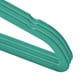 thumbnail image 3 of Perchas para niños Casafield de terciopelo, tamaño 14, color verde azulado, paquete de 50, 3 of 7