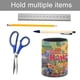 thumbnail image 5 of Manny Manitas-theme Cylinder Pen Holder Pencil Organizer with Flannel Lining PVC Leather Material Cardboard Base for study work 10*8CM, 5 of 6