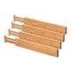 thumbnail image 3 of 4x Separadores De Cajón Ajustables De Bambú Separadores De Organizador De Utensilios Expandibles 43x6x1.5cm, 3 of 5