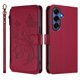 thumbnail image 2 of Funda Cartera Mariposa para [Samsung Galaxy S26 Plus] con Soporte y Cremallera Rojo, 2 of 6