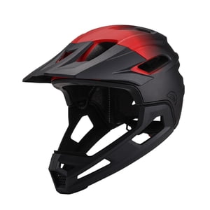 Ioensy - Casco De Bicicleta De Cara Completa, Ventilación, Cómodo, Cuesta Abajo, Pc, Eps, Casco De Bicicleta, Negro Y Rojo