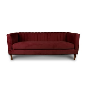 Latam Home - Sofá Sorrento 3 C Tela Velvet Vivian Burdeo