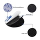 thumbnail image 3 of Adhesivo de doble cara extrafuerte 3M Scratch, tira autoadhesiva reutilizable negra redonda de 5 cm, adhesivo fuerte de doble cara para bricolaje/marcos de fotos, 20 unidades, 3 of 5