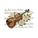 thumbnail image 2 of Kit De Punto De Cruz De Flor De Nota De Violín Preimpreso Needlecrafts 25 X 19cm 14CT, 2 of 5