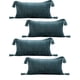 thumbnail image 1 of Pack De 4 Fundas De Cojin Chenille Con Borlas 30x50 Verde, 1 of 4