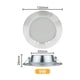 thumbnail image 2 of Foco LED empotrable ultraplano, 220 V-240 V, 9 W, juego de 6, IP44, blanco natural, para salón y baño, profundidad de instalación: 28 mm, 2 of 5