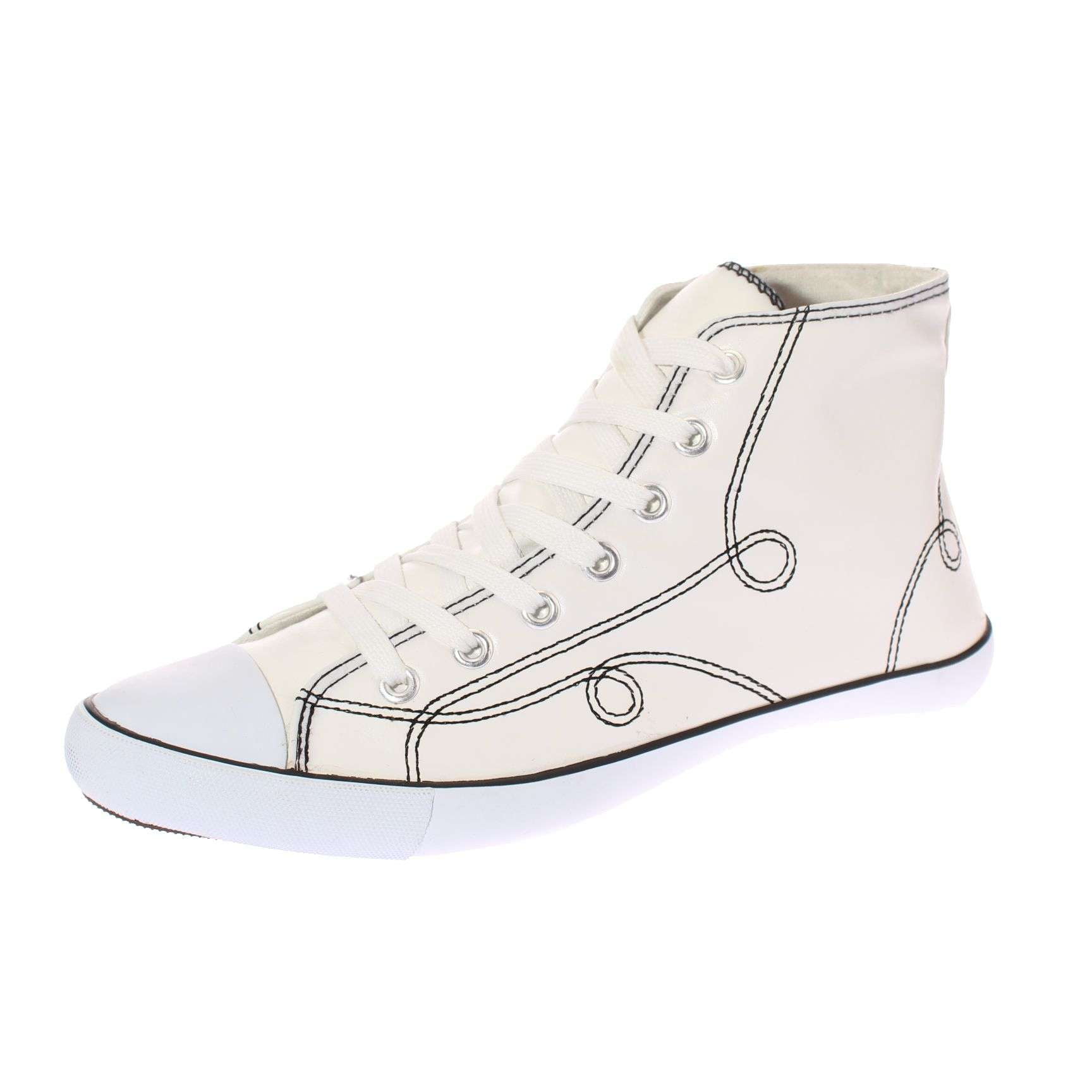 Zapatilla Lona Blanco Vía Franca