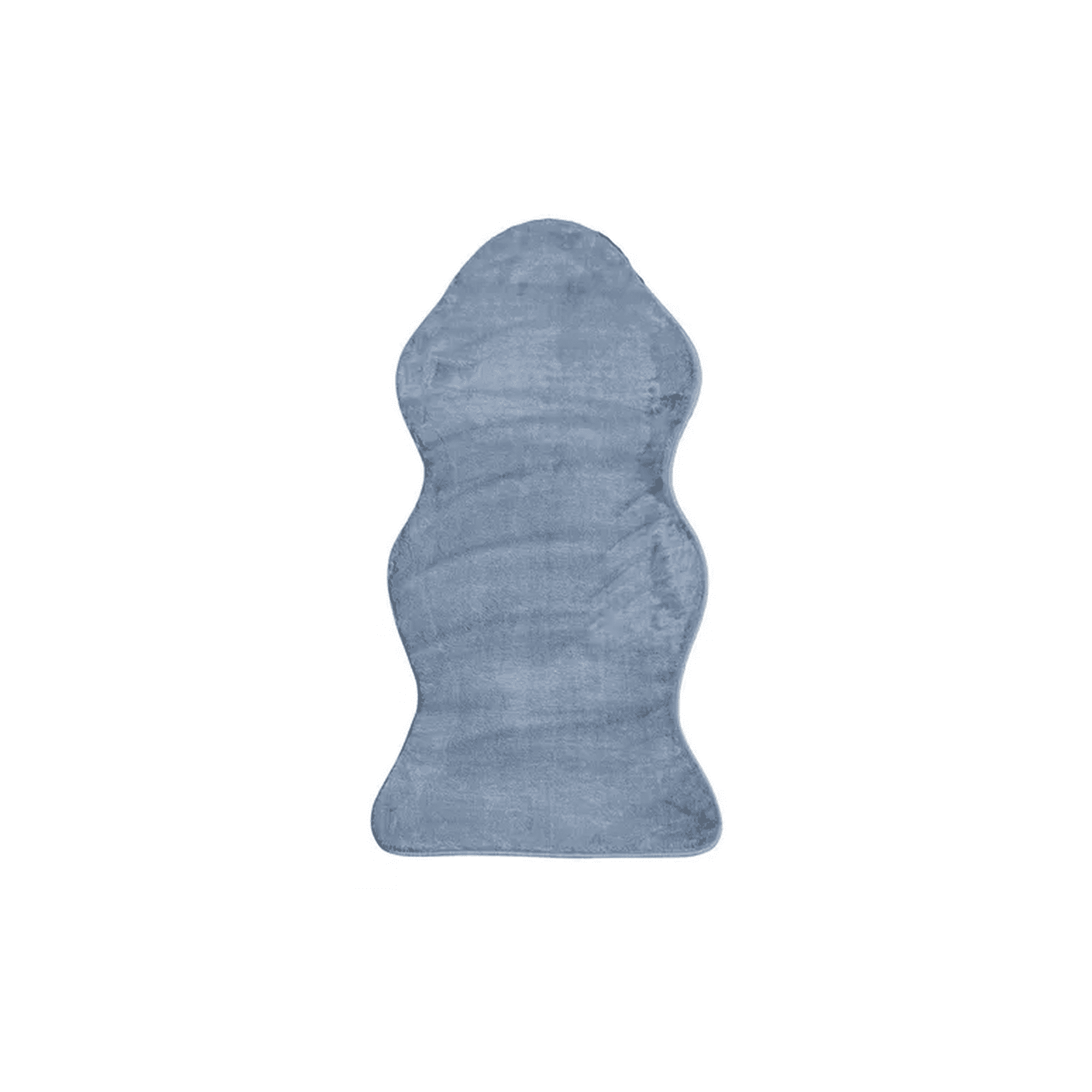 Genérico - Alfombra Peluda Para Bajada De Cama Color Gris