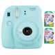 thumbnail image 1 of Cámara Fujifilm Instax Mini 9 Ice Blue con 2 películas, paquete de 40, 1 of 9