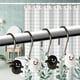 thumbnail image 2 of 12pcs Premium Rust-Resistant Halloween Shower Hooks for Bathroom Curtains - Set of 12 Spooky Design Shower Rings, 2 of 4