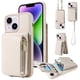 thumbnail image 1 of Stylish & Secure Wallet Case for iPhone 14/13/12/11 Pro Max/XR/XS Max/SE 2020 - RFID Credit Cards Holder, Zipper Leather Case With Wrist Strap & Handbag Case, 1 of 3