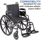 thumbnail image 3 of Reposapiés para silla de ruedas Invacare T93HCP Hemi con reposapiés compuesto, 3 of 4