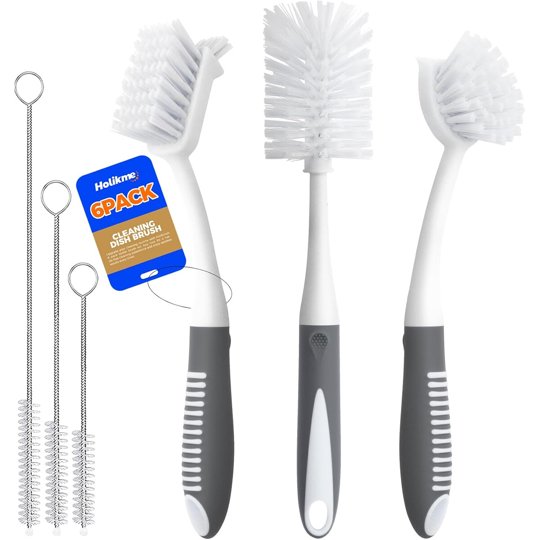 Set De Cepillos Para Platos Holikme, 6 Piezas
