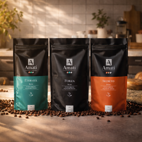 Café Amati Pack Napoles Grano Entero 3 Kg.