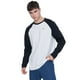 thumbnail image 1 of Polera Hombre Manga Larga Raglan Negro Corona, 1 of 5
