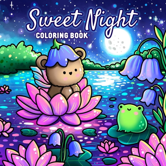 Libro para colorear Sweet Night 42 ilustraciones mágicas para todas las edades