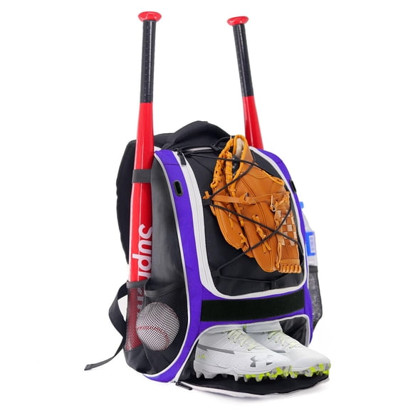Mochila de béisbol WOLT Youth para béisbol, sóftbol y T-ball