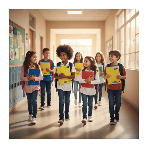 Genérico - Pack 10 Cuadernos Ross Collage 5Mm 100 Hojas 24.5X18 Cm