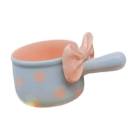 Magideal - Tazón De Sopa De Cebolla Francesa De Un Solo Mango, Vajilla Creativa Nórdica, Tazón De Arroz Horneado Al Horno De 600 Ml Para Estofado De Carne Con Ch Azul