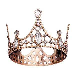 Bothyi - Diadema Tiaras Tiaras Modernas Tocados Para Fiestas Temáticas Boda Cumpleaños Oro Rosa