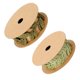 thumbnail image 5 of 2 rollos de hojas de raso vintage hojas de vid guirnaldas de costura de cinta de costura artesanal, 5 of 5