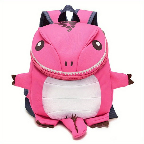 1pc Cartoon Dinosaur Shape Children's Backpack For Kindergarten Students, Boys And Girls Double Shoulder Bag, Cartoon Dinosaur Backpack, Lightweight Casual Travel Bag