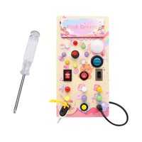 Bothyi - Tablero Ocupado Led Hecho A Mano Juguete De Madera Material Didáctico Para Aprender Habilidades Motoras Finas Con Destornillador