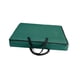thumbnail image 2 of Bolsa de almacenamiento de coronas, caja de almacenamiento de luz navideña, asas portátiles, contenedor de corona de Navidad, organizador de decoració Verde, 2 of 5