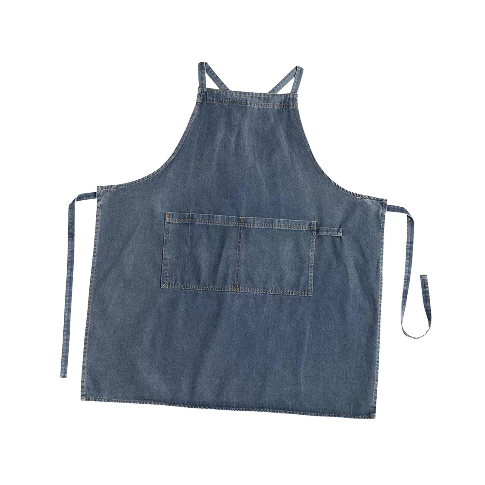 Bothyi - Delantal Multifuncional Para Adultos Delantal Con Pechera Para Cocinar Restaurante De Carpintería Azul Oscuro