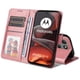 thumbnail image 4 of Funda Billetera para Motorola Moto G15 con Porta Tarjetas y Soporte Ajustable Rosa, 4 of 4