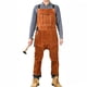 thumbnail image 2 of Soldadura delantal pata dividida para hombres - chispa llama resistente al calor Bib protector chaps - pantalones de cuero de vaca pesado (camello), 2 of 3