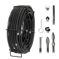 Cable De Limpieza De Desagües Vevor De 100 Pies X 5/8 Pulgadas Para Tubos De 0,8 A 3,9 Pulgadas