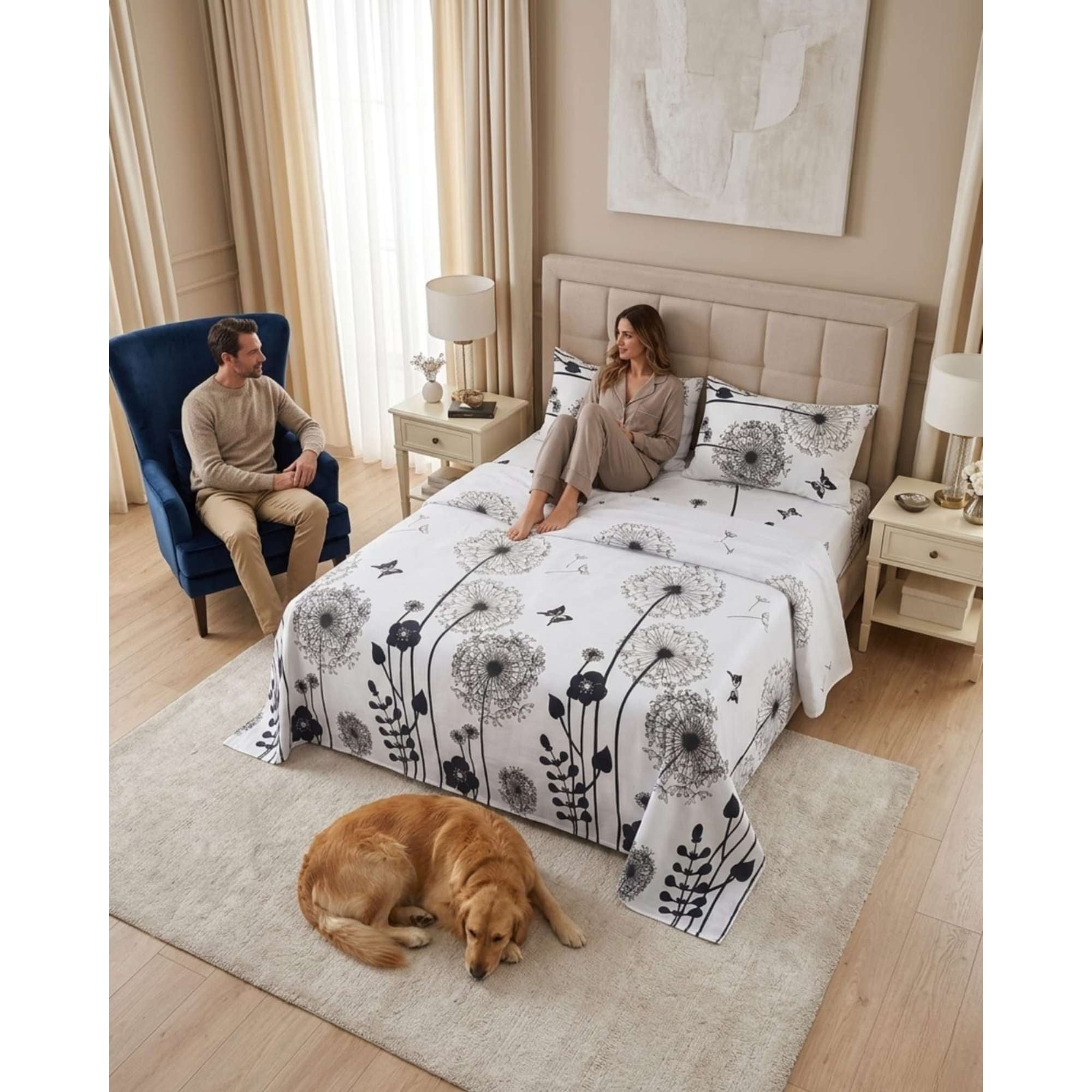 Myl Todo Hogar - Juego De Sábanas Super King Premium Soft