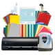 thumbnail image 1 of Kit papelería Silhouette Cameo 5 Alpha Black + Plancha Mini, 1 of 3