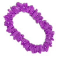 Collar Blinkee Con Flor Hawaiana Lei, Color Morado, 90 Cm