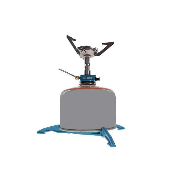Stove Rust Trekker, diseño plegable con bolsa de transporte para acampar