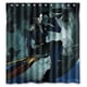 thumbnail image 1 of Cortina de ducha de bruja de Halloween con estilo específico, juego de cortinas de baño con ganchos, tamaño 66 x 72 pulgadas, 1 of 3