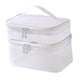 thumbnail image 1 of Bolsa De Aseo De Doble Capa, Bolso Para Juegos De Manicura Con Aceites Esenciales, Artículos De Tocador, Color Blanco, 1 of 5
