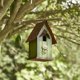 thumbnail image 5 of Bird House Glitzhome, decoración rústica de madera para jardín, 10 cm, 5 of 9