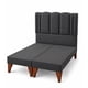 thumbnail image 5 of Cama King Size Milano + Respaldo King Size Milano + Colchon Mery Desing Gris Oscuro, 5 of 8