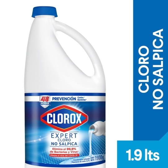 Cloro Líquido Anti-splash Tradicional Botella 1900 g Clorox