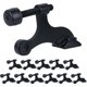 thumbnail image 1 of Tope ajustable para puerta con pasador de bisagra, negro mate, 1 of 3