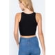 thumbnail image 2 of Saronite Top Corto Básico de Tirantes con Cuello Halter, Negro (para Mujer), 2 of 4