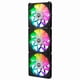 thumbnail image 1 of Pack 3 Ventiladores Nox Hummer Easy Link ARGB Black, 1 of 3