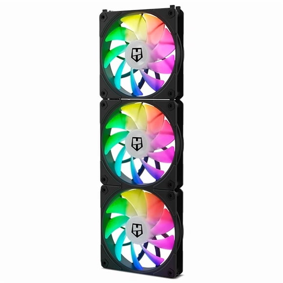 Pack 3 Ventiladores Nox Hummer Easy Link ARGB Black