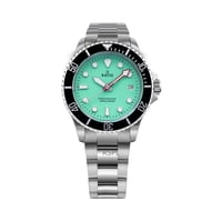 Reloj Ratio Freediver Zafiro Acero Inoxidable Esfera Verde Cuarzo Rtf039 Reloj De 200 M Para Hombre
