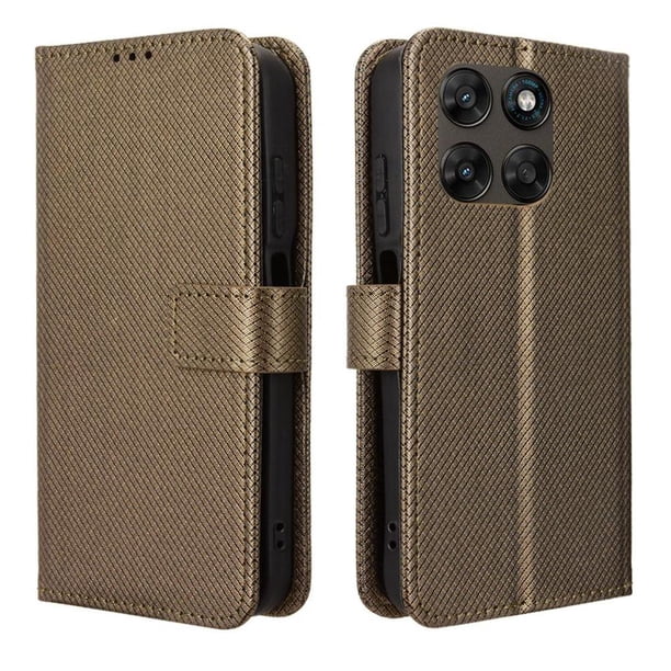Funda Billetera para Motorola Moto G15 4G con Ranuras y Soporte Negro
