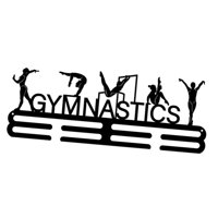 Magideal - Colgadora De Medallas Estanterías Montadas En Pared De Metal Resistente Para Instalar El Estante Gimnasia Premio Gancho Exhibición De Medalla Atlética