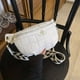 thumbnail image 1 of Fashion Quilted Waist Bag, Simple Solid Color Chest Purse, PU Leather Crossbody Bag For Women, 1 of 3