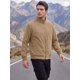 thumbnail image 4 of Chaqueta Bomber de Pana para Hombre INSPIRE CHIC con Forro y Cremallera Trucker Shacket Abrigo de Invierno M Marrón, 4 of 5
